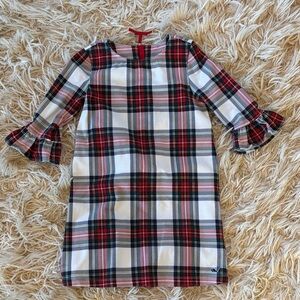 Vineyard Vines Red and Green Plaid Kids Dress